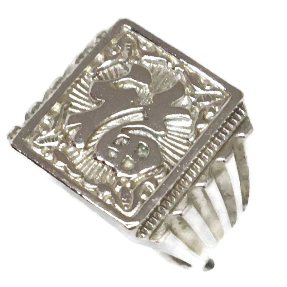 fortune fancy ring Anti-Tarnish silver Band size 9